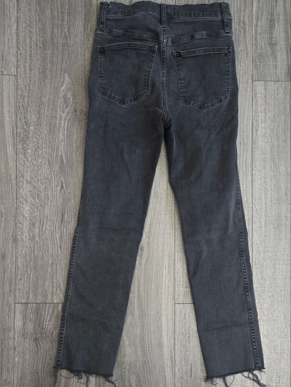 Madewell Straight-Leg High-Rise Jeans in Washed Black #236 - Picture 3 of 8